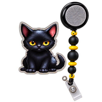 Purr-fectly Unbothered | Interchangeable Badge Reel Topper & Accessories