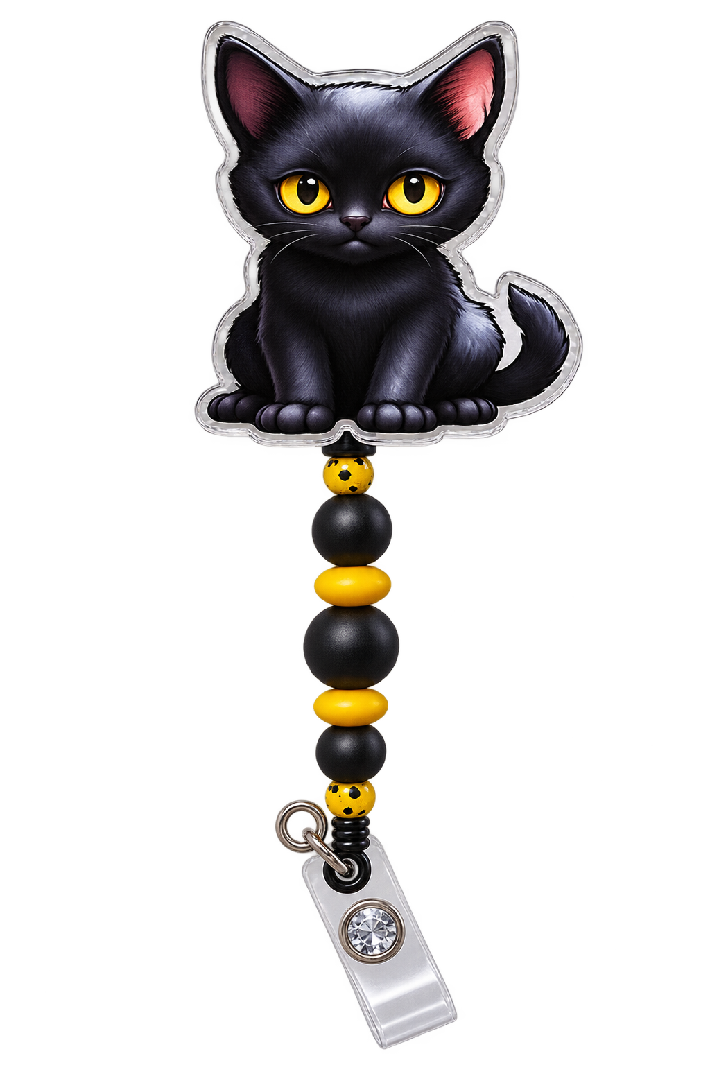 Purr-fectly Unbothered | Interchangeable Badge Reel Topper & Accessories