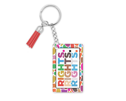 Rights For All Keychain – A Bold Statement for Equality & Justice 🌟Equal Rights Key Ring Lanyard