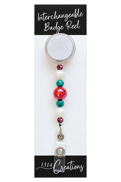 Roar Into the Workday | Dinosaur Interchangeable Badge Reel & Topper Set