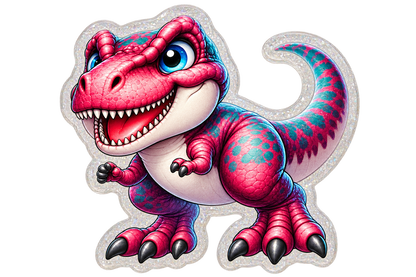 Roar Into the Workday | Dinosaur Interchangeable Badge Reel & Topper Set
