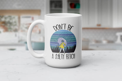 Salty Truth Mug – Sip with Sass & Speak Your Mind, Funny Coffee Cup, Sassy Gift For Hot Tea Lovers