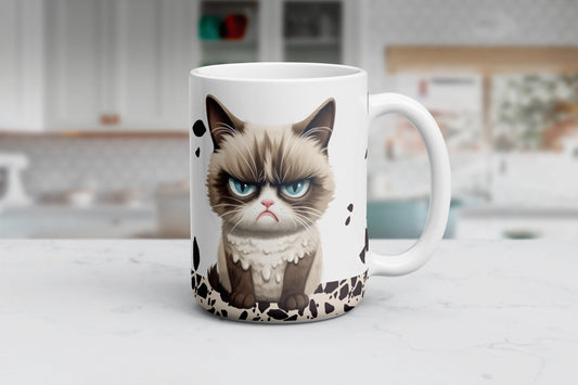 Sassy Catitude Mug – The Purrfect Blend of Humor & Confidence 🐾 Funny Coffee Mug For Work 🐾 Gift For Cat Lovers