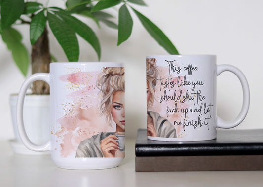 Savage Sips Mug – The Ultimate Sass & Caffeine Combo ☕ Sassy Coffee Cup For Her ☕Adult Humor Gift For Coffee Lovers