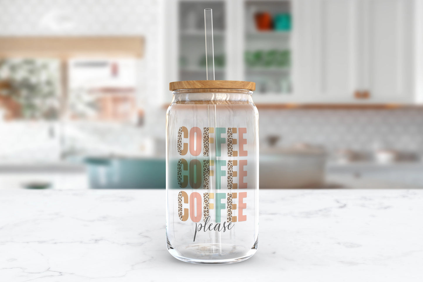 The Coffee Craze Glass Can Tumbler