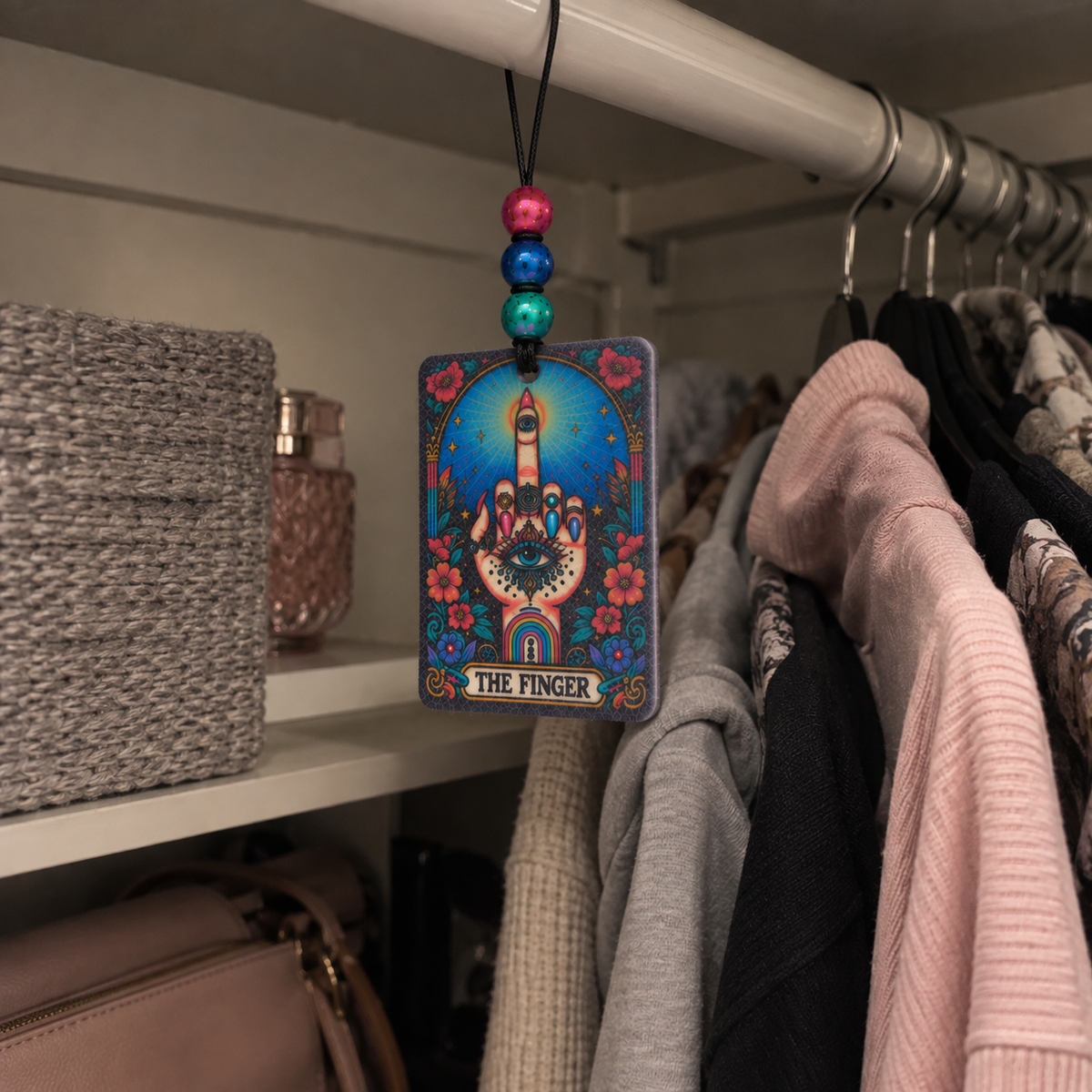 The Universe Has Spoken | Beaded Felt Air Freshener + 2 mL Fragrance Spray