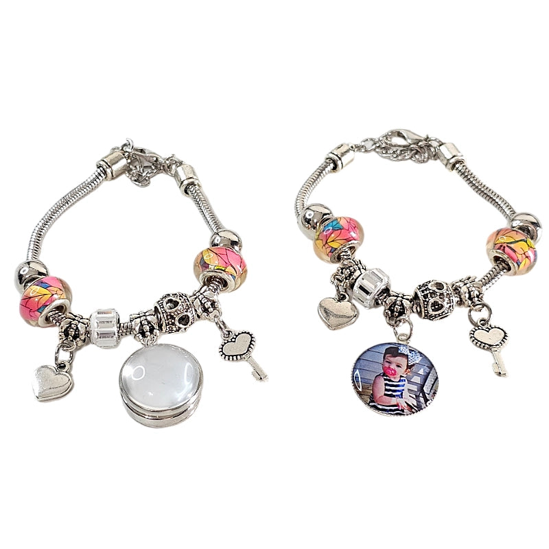 The Key to My Heart | Personalized Photo Charm Bracelet