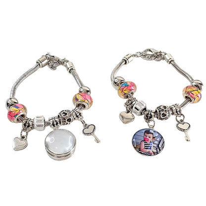 The Key to My Heart | Personalized Photo Charm Bracelet