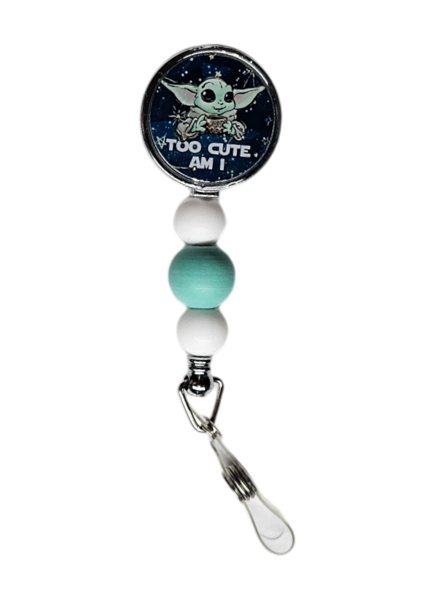 Too Cute I Am ID Holder! 👽 Alien ID Holder 👽 Cute Badge Reel 👽 Gift For Nurse