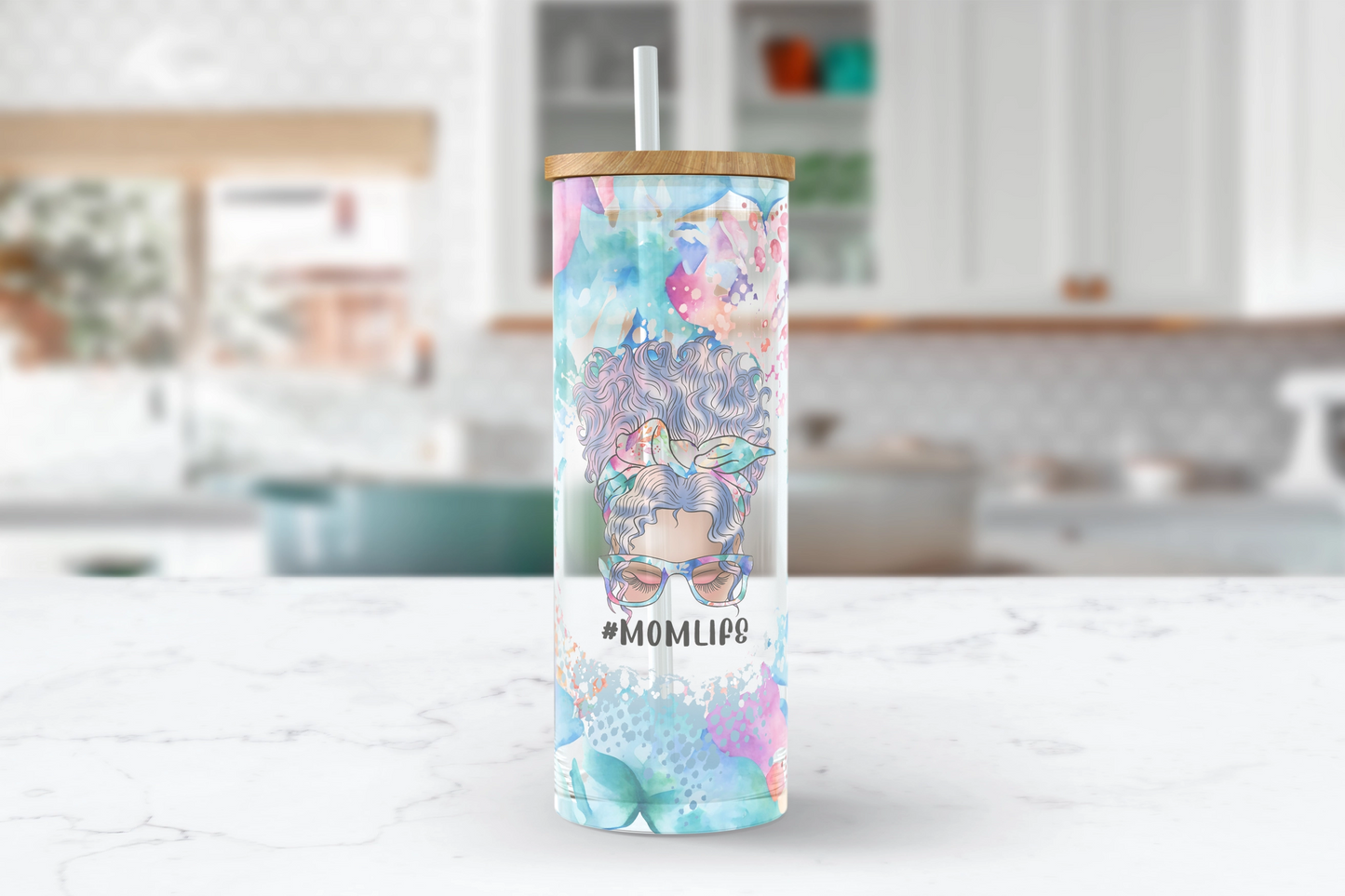 Tropicool Mama Glass Tumbler Cup