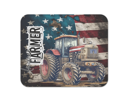 American Farmer Mouse Pad / Patriotic Mousepad / Gift For Farmer