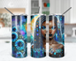 Aquarius Girl Tumbler /  Horoscope Tumbler With Straw / Zodiac Sign Tumbler / Gift For Astrology Lovers