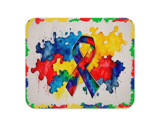 The Spectrum Splatter Mouse Pad / Autism Awareness Mousepad / Gift For Mom