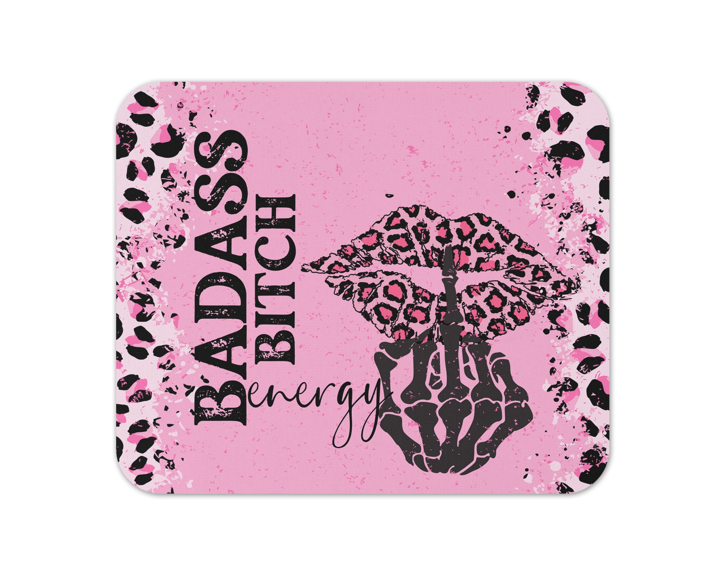 Badass Bitch Energy Mouse Pad / Self Empowerment Desk Accessories / Gift For Gamer