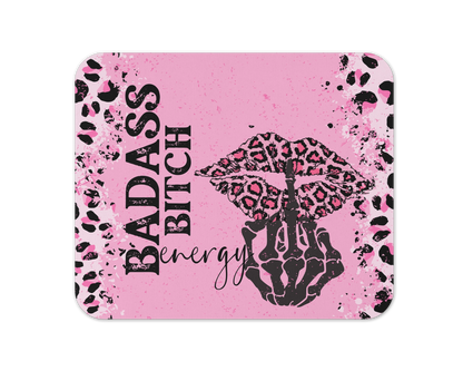 Badass Bitch Energy Mouse Pad / Self Empowerment Desk Accessories / Gift For Gamer