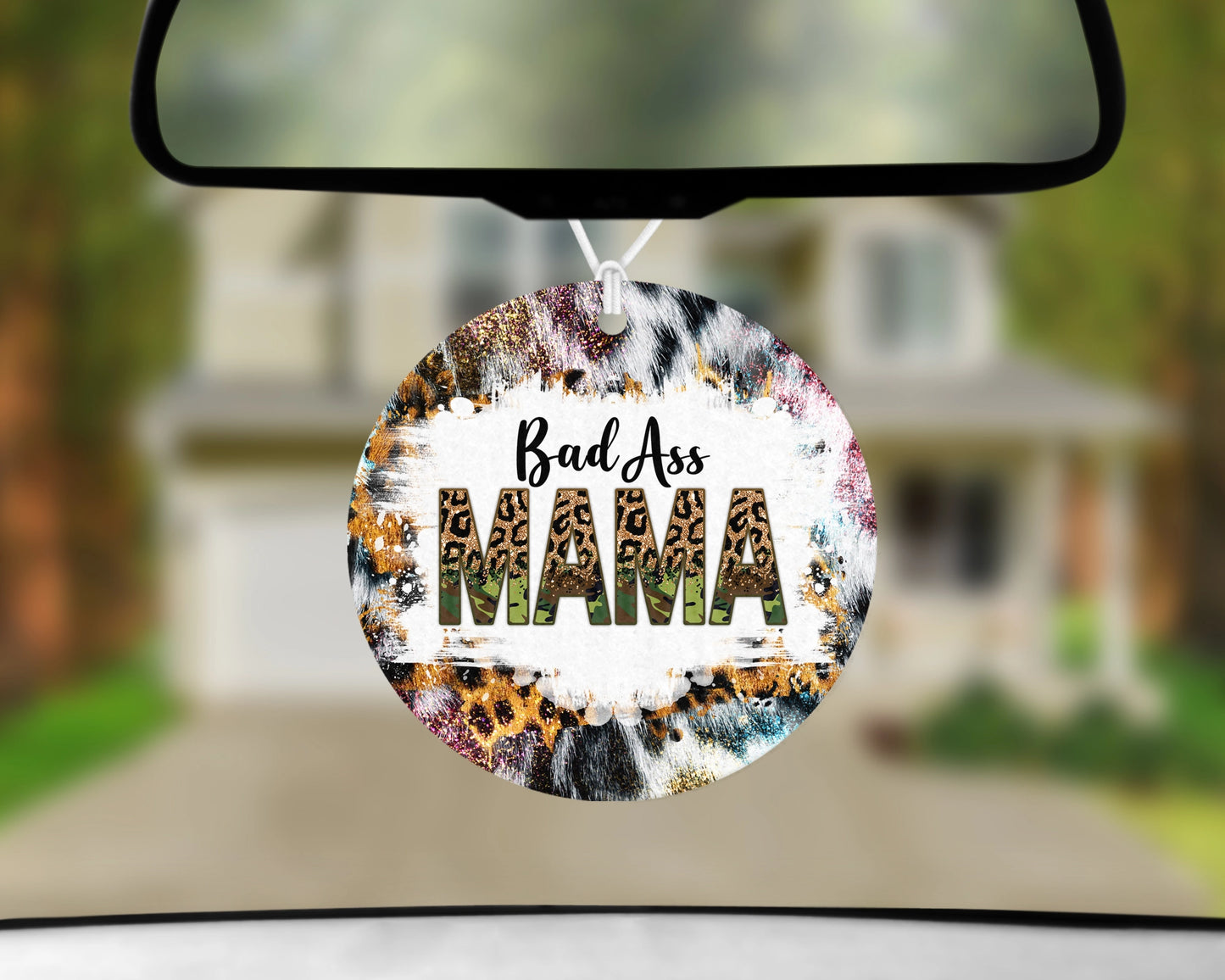 Badass Mama Air Freshener - Hanging Felt Essential Oil Diffuser - Car Freshener