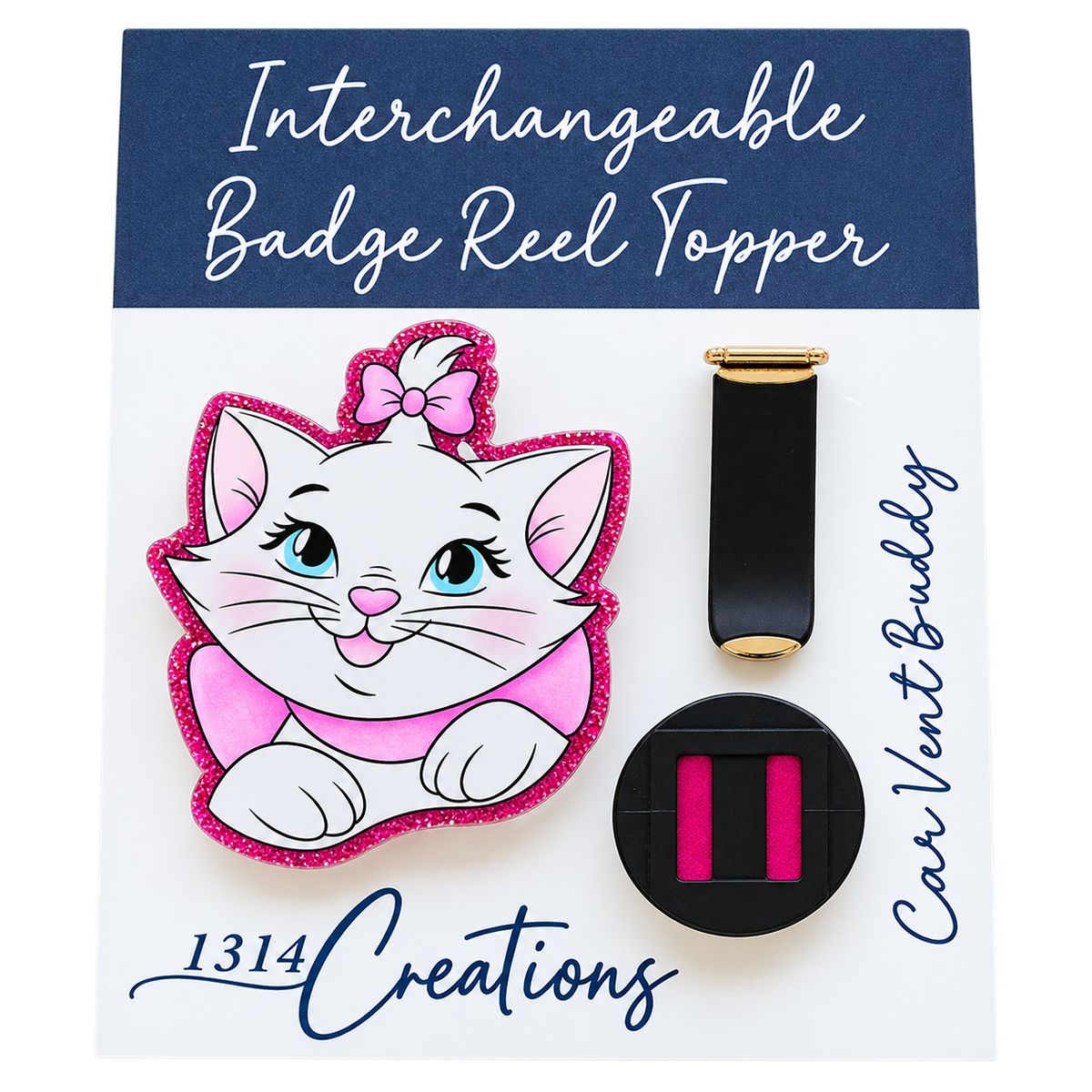 Belle of the Bow | Interchangeable Badge Reel & Topper Set