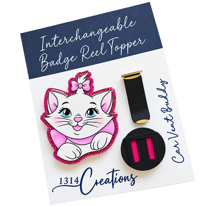 Belle of the Bow | Interchangeable Badge Reel & Topper Set