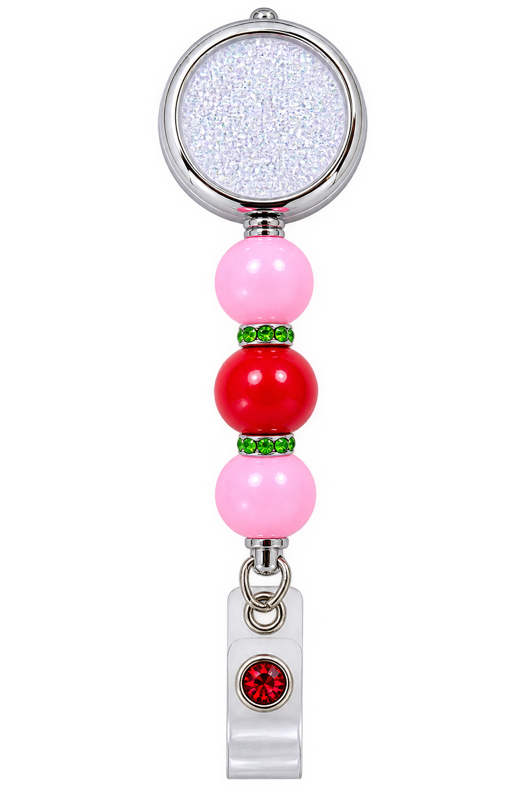 Berry Sweet Workday | Interchangeable Strawberry Badge Reel & Topper Set