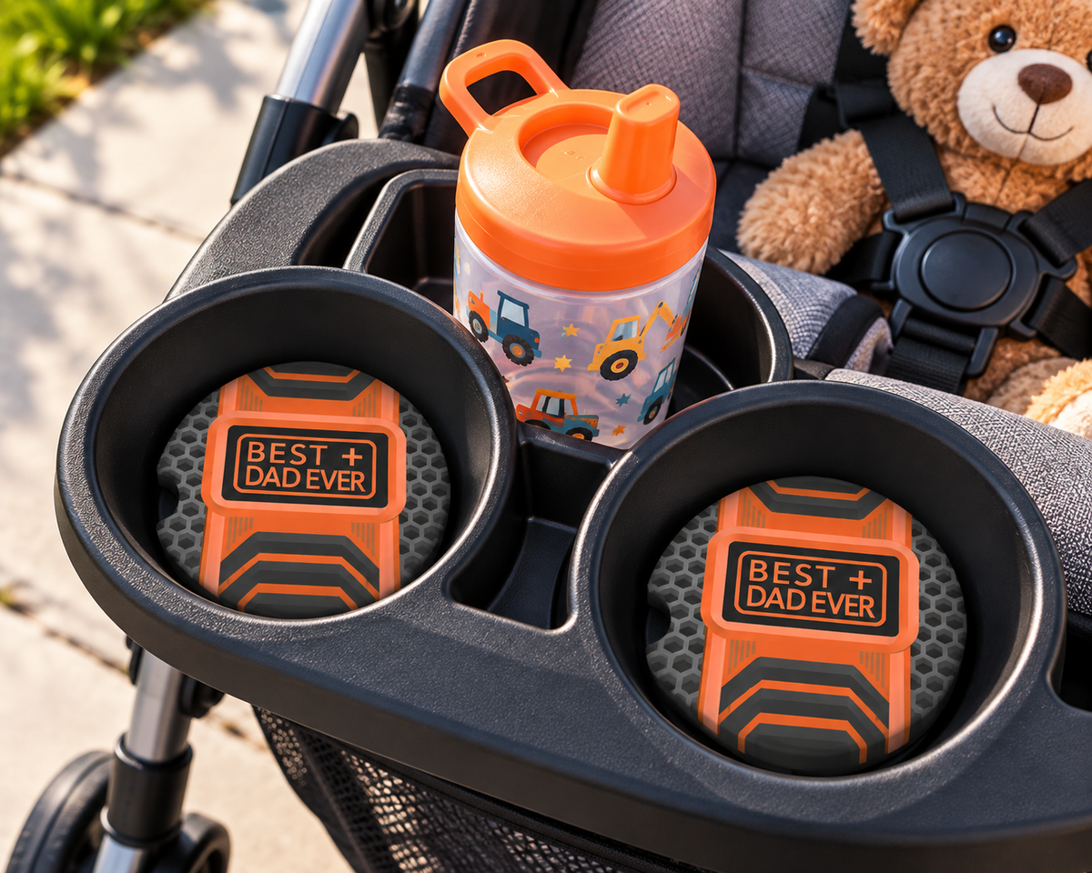 Best Dad Ever | Dad Car Coaster Set