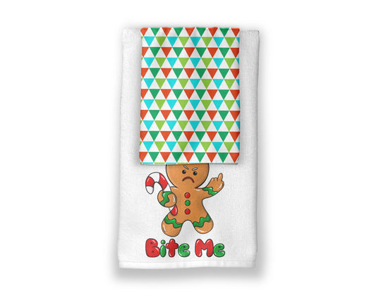 Spicy Bites Gingerbread Man Kitchen Towel Set