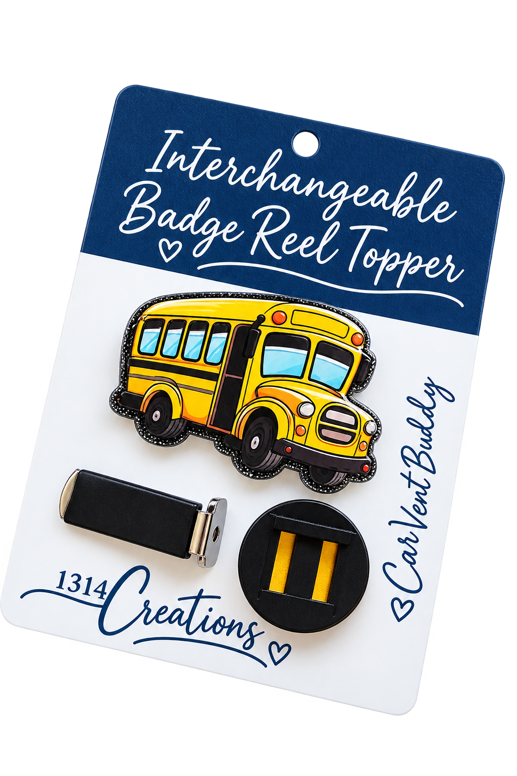 Bright Futures Ahead | School Bus Interchangeable Badge Reel & Topper Set