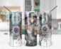 This Mom Runs On Coffee And Crystals Tumbler / 20oz Tumbler With A Straw / Gift For Mom