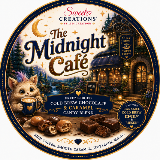 The Midnight Café | Freeze Dried Cold Brew Chocolate & Caramel Candy Blend