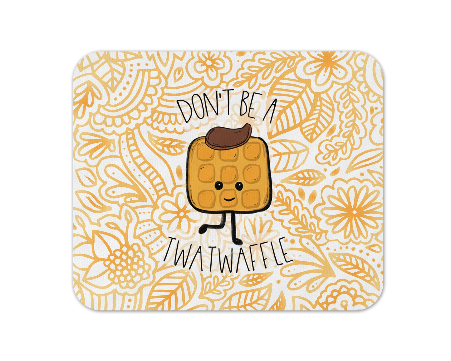 Don't Be A Twatwaffle Mouse Pad / Funny Gamer Laptop Desk Mat / Cute Gift For Cooking Lovers