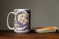 Down the Rabbit Hole - Alice In Wonderland Coffee Mug - Through the Looking Glass Hot Tea Cup