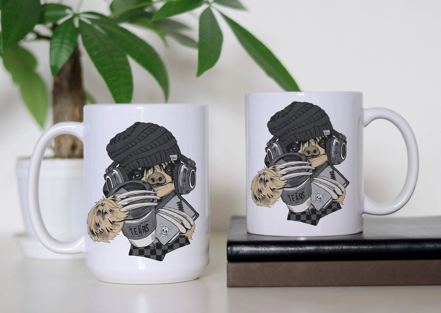 Moody Mornings Mug ,  Cute Sloth Coffee Cup , Emo Gift For Hot Tea Lovers