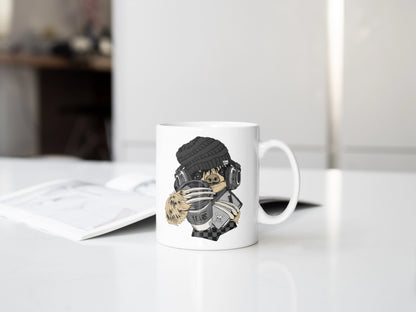 Moody Mornings Mug ,  Cute Sloth Coffee Cup , Emo Gift For Hot Tea Lovers