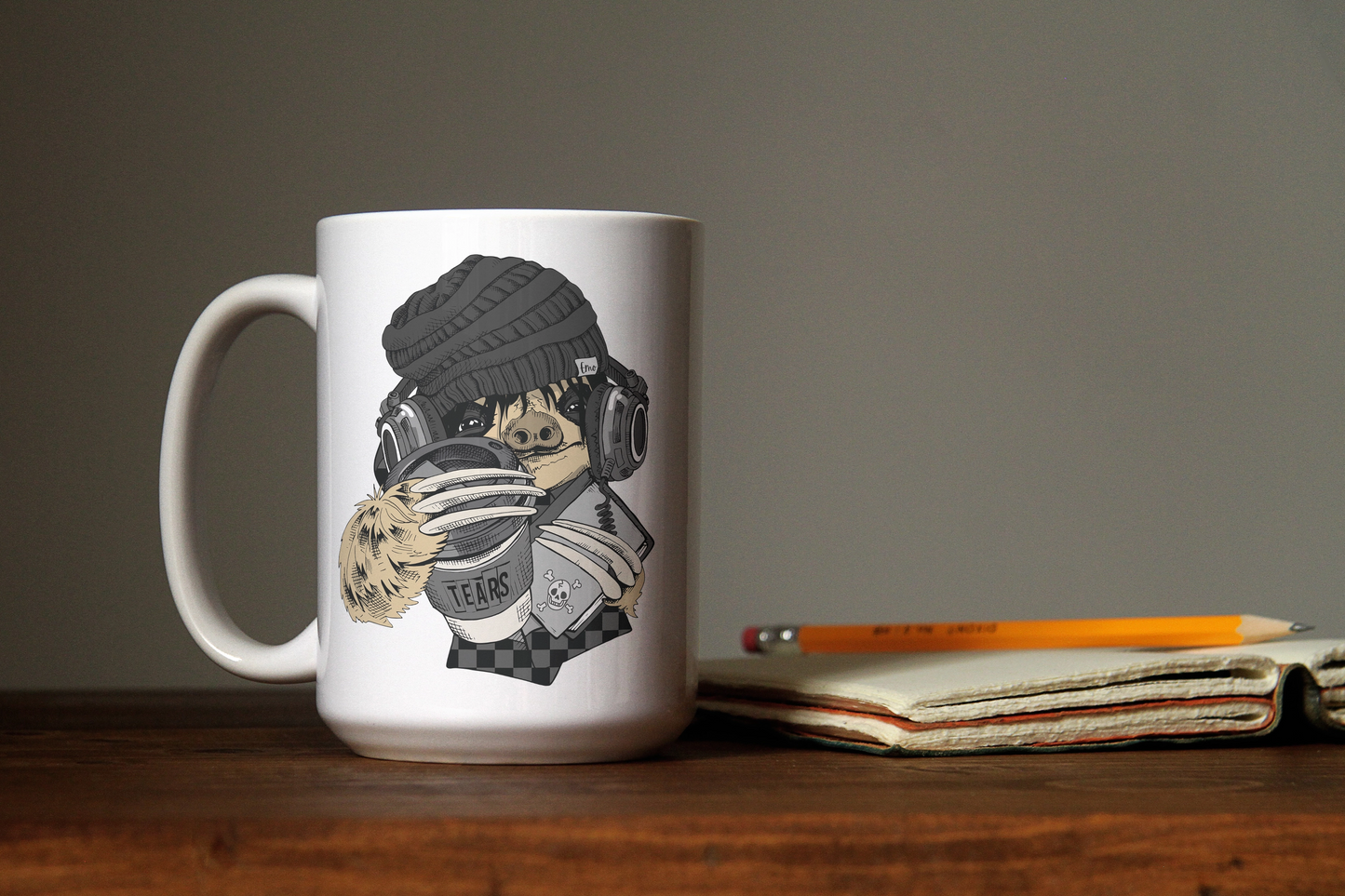 Moody Mornings Mug ,  Cute Sloth Coffee Cup , Emo Gift For Hot Tea Lovers