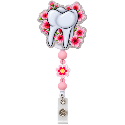 Flossin’ & Fabulous | Badge Reel Topper, Beaded Reel & Car Vent Buddy