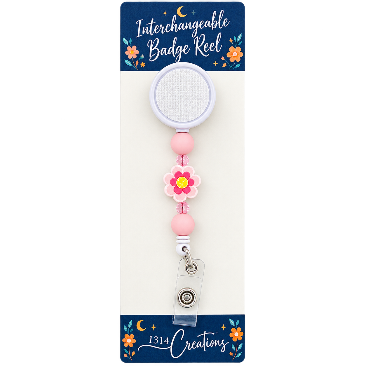 Flossin’ & Fabulous | Badge Reel Topper, Beaded Reel & Car Vent Buddy