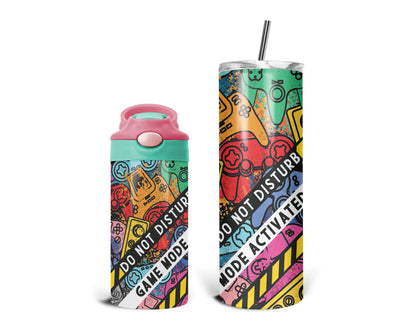 Game Mode Activated Tumbler Set / Matching Mommy And Me / Matching Daddy And Me Set