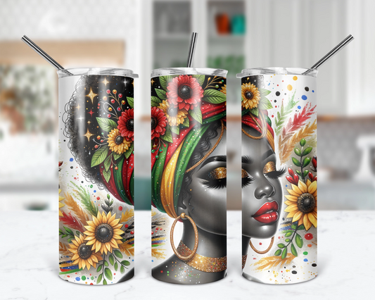 Goddess Of June Tumbler / Heritage Tumbler With Straw / Gift For Juneteenth