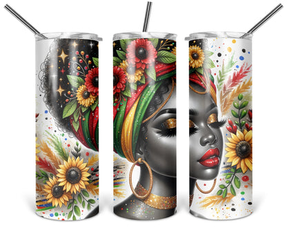 Goddess Of June Tumbler / Heritage Tumbler With Straw / Gift For Juneteenth