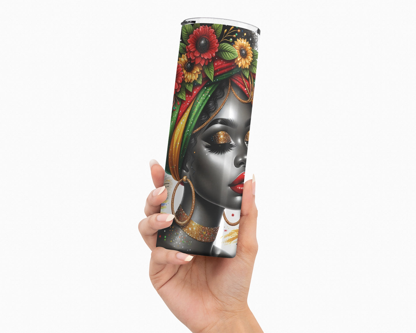 Goddess Of June Tumbler / Heritage Tumbler With Straw / Gift For Juneteenth