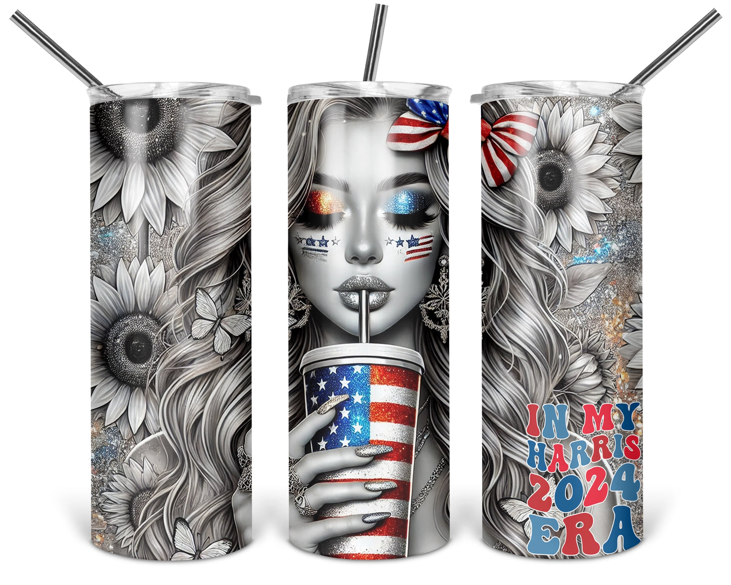 In My Harris Era Tumbler / 2024 Presidential Election Tumbler Cup / Show Your Support Tumbler