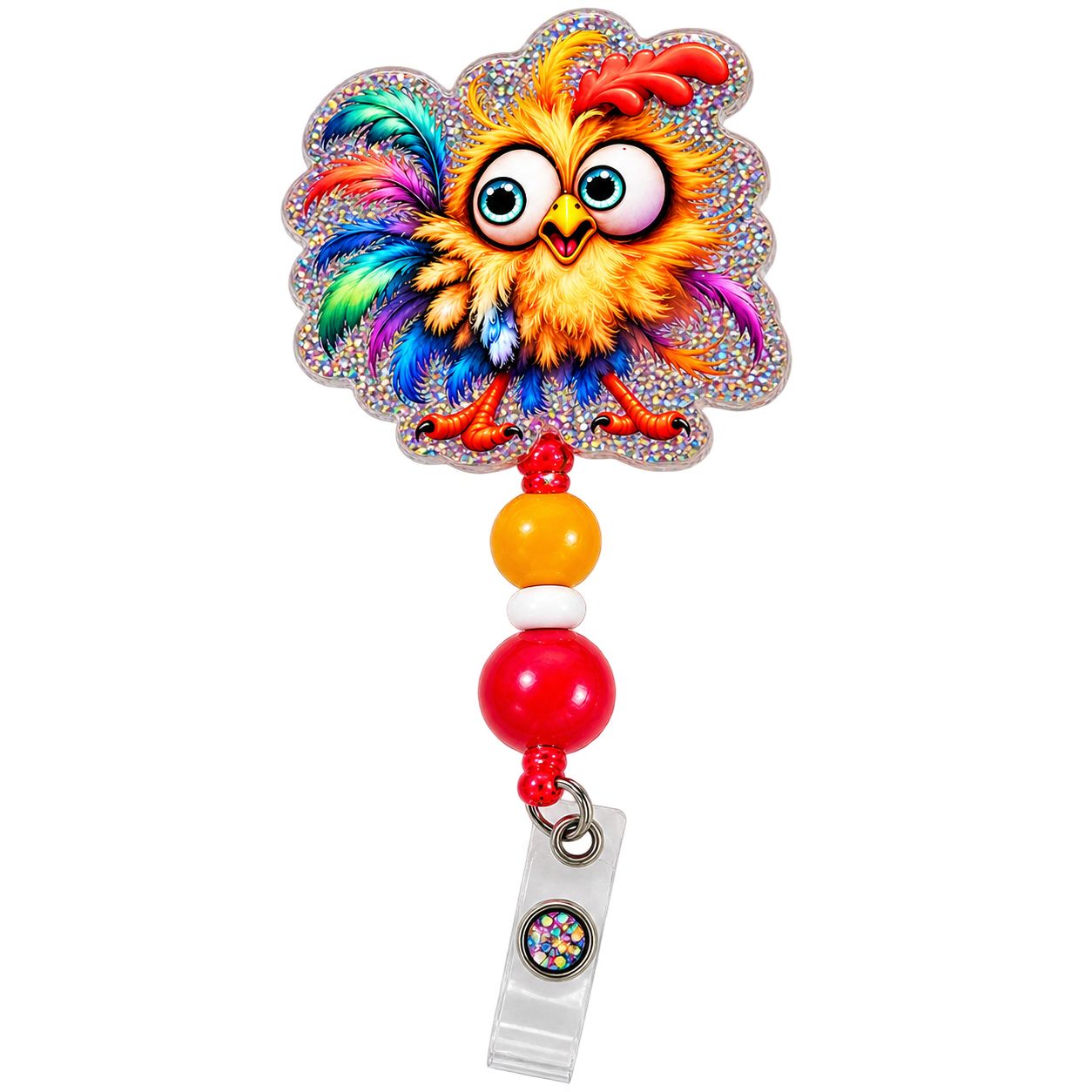 Just a Little Hen-Sane | Interchangeable Badge Reel & Topper Set