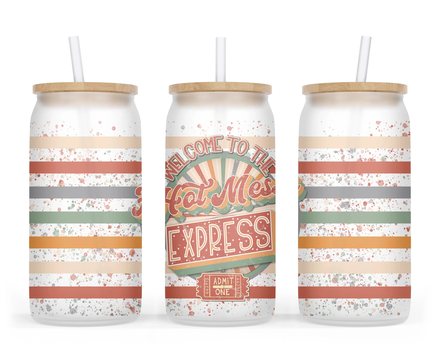 Hot Mess Express Glass Tumbler