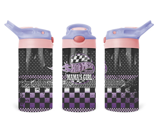 Hot Mess Never Stressed / Mama's Girl Kids Tumbler Cup  / Kids Water Bottle / Toddler 2-in-1 Sippy Cup