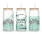 Hot Mom Summer Tumbler - 16oz Glass Tumbler With Straw - Gift For Mother's