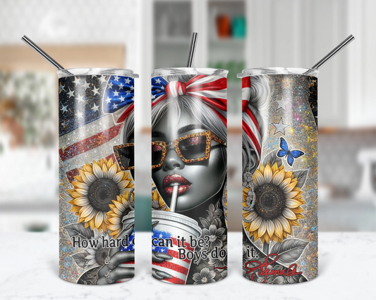 How Hard Can It Be Boys Do It Tumbler / Kamala Harris / 2024 Election Tumbler / Team Coconut Tree Tumbler