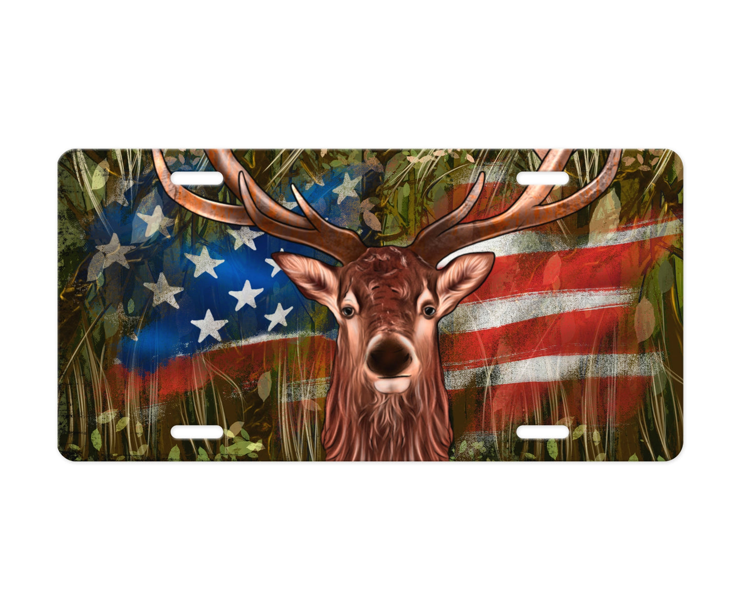 Deer Camo License Plate – The Ultimate Hunter’s Statement for Your Ride 🦌 Outdoor Vanity Plate 🦌 Gift For Hunter