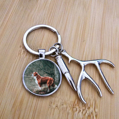 Bucking Wild Photo Charm Keychain - Personalized Hunting Keyring - Lanyard Gift For Hunters