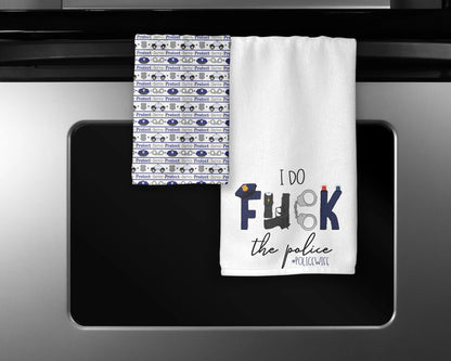 I Do The Police Towel Set - Law Enforcement Towels - Funny Police Wife Gift