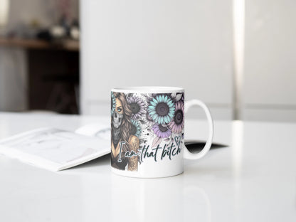 Floral Femme Fatale Mug - Self Empowerment Coffee Cup - Motivational Mug - Gift For Her