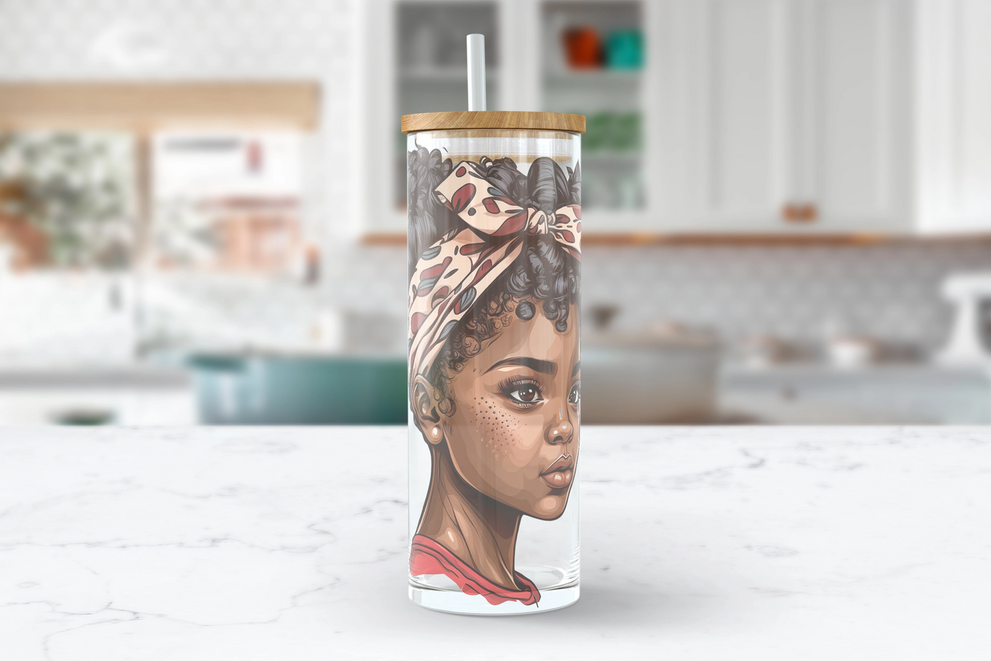 I Am Worthy Glass Tumbler / 25oz Motivational Glass Tumbler / Affirmation Gift For Her